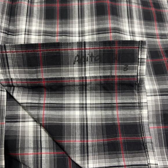 Cinch Men’s Black and Red Plaid Long Sleeve Button Down Shirt Size Large - Picture 5 of 7